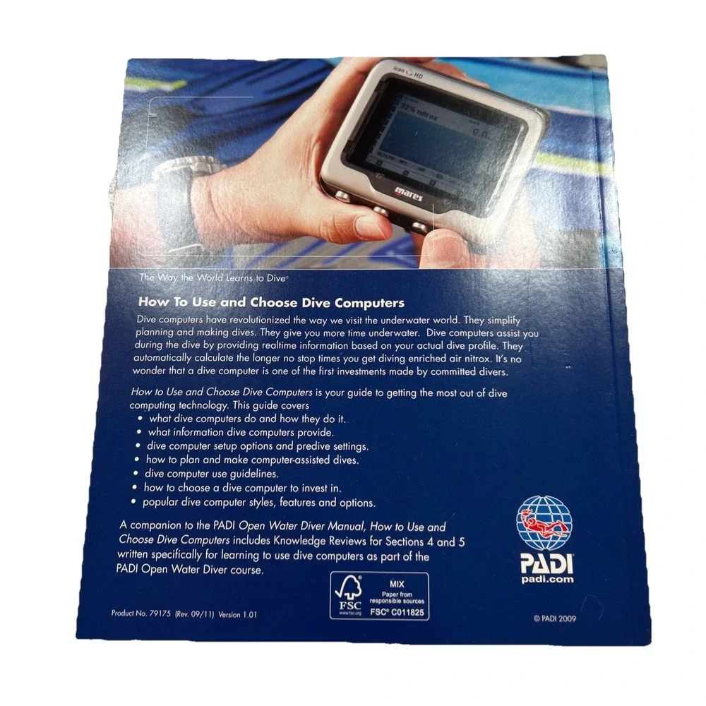 Padi 2012 Crew Diving Kit:Keep Diving Book/Open Water Manual/Padi Waterproof Bag